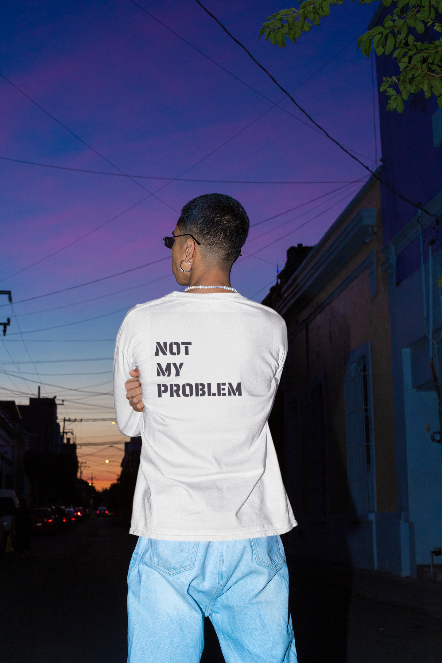 Men's Not My Problem Organic Long Sleeve Shirt