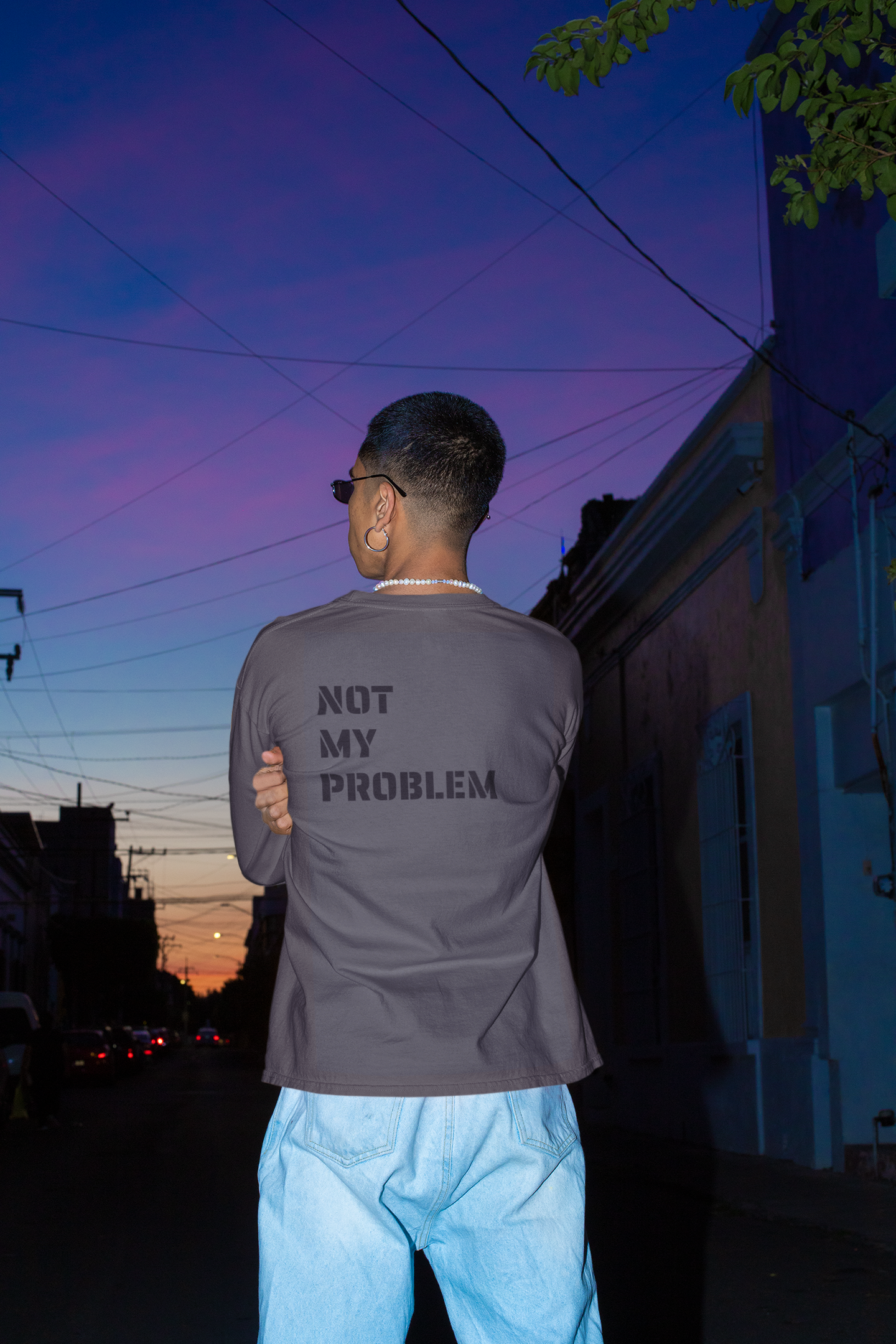 Men's Not My Problem Organic Long Sleeve Shirt