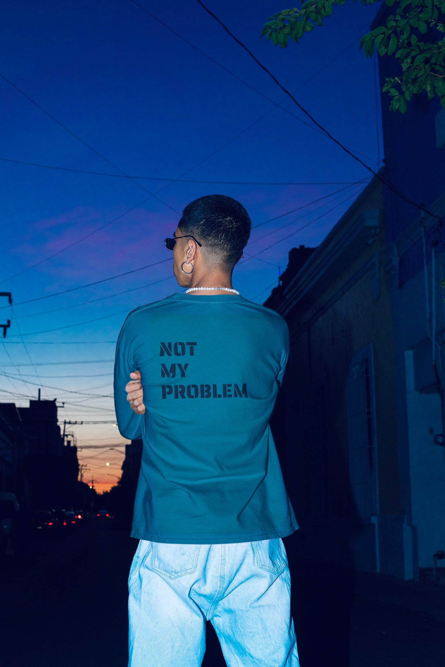 Men's Not My Problem Organic Long Sleeve Shirt