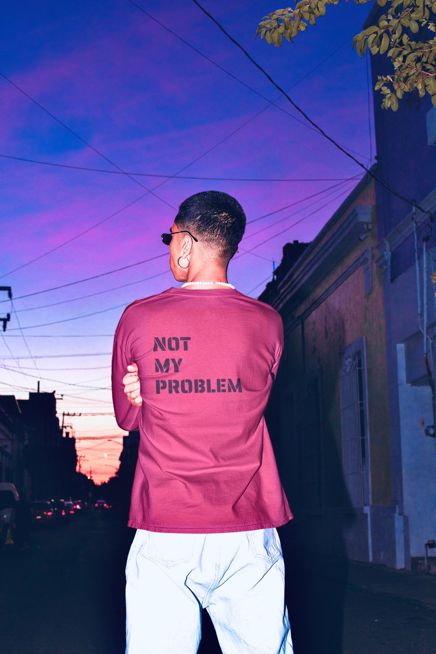 Men's Not My Problem Organic Long Sleeve Shirt