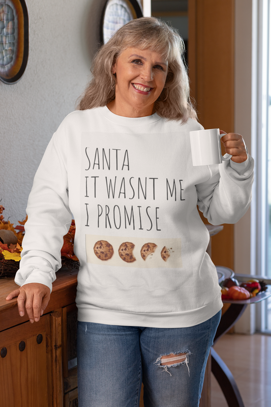 Santa It Wasn't Me Unisex Crewneck Sweatshirt